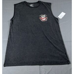 Miller High Life Mens Sleeveless Graphic Tee Charcoal Gray Horse Back Print S